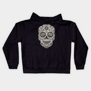 Gothic Day Of The Dead - Stars Sugar Skull 3 Kids Hoodie